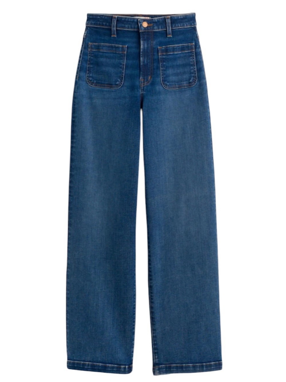 Madewell The Curvy Emmett Wide-Leg Jean Patch Pocket Edition